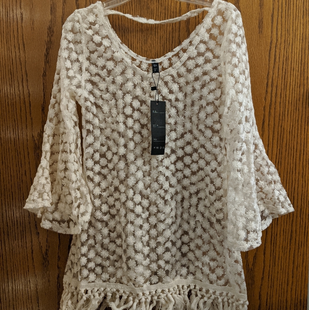 Sheer Floral Boho Top